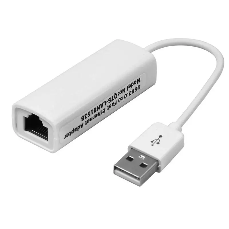 

Ethernet Adapter USB 2.0 to 10/100 Network RJ45 Lan Wired Adapter for Nintendo Switch Wii Wii U Macbook Chromebook Windows 10