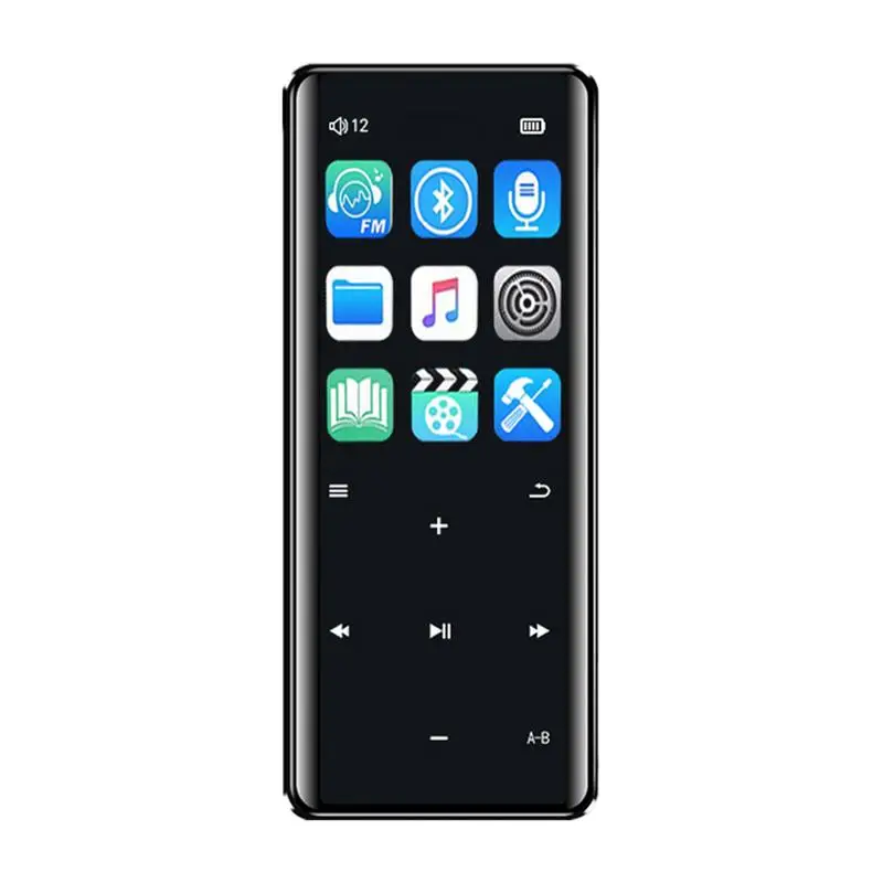 

Bluetooth FM Touch Screen MP4 Music Player HiFi Sports Flac Walkman With FM Voice Recorder Video Picture Review Speaker