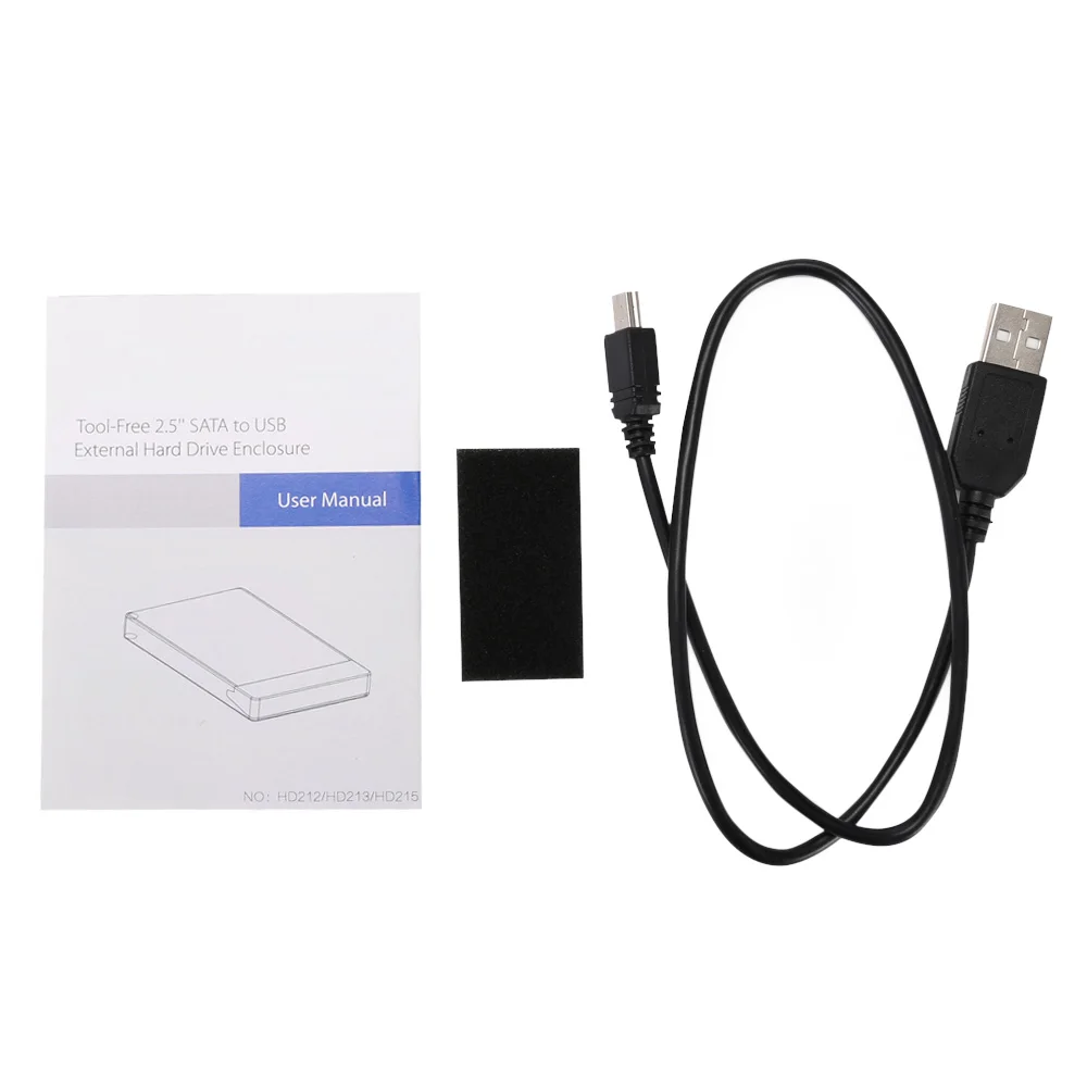 2,5 дюйма Usb2.0 Sata жесткий диск Внешний чехол