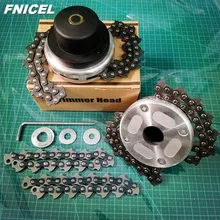 Universal Lawn Mower Chain Trimmer Head Chain Brushcutter for Trimmer Garden Grass Brush Cutter Tools Spare Parts