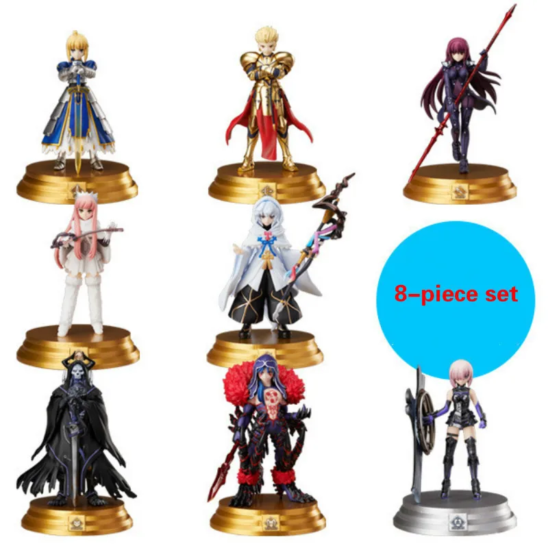 

Fate Grand Order FGO Duel Board Game Action Figure 8-piece Set Figuras Anime PVC Model Free Shipping