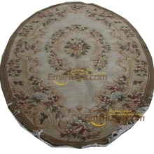 Топ Мода Tapete детали ручной вязки толстый плюшевый ковер savonnery сделанный на заказ французский 510 круглый