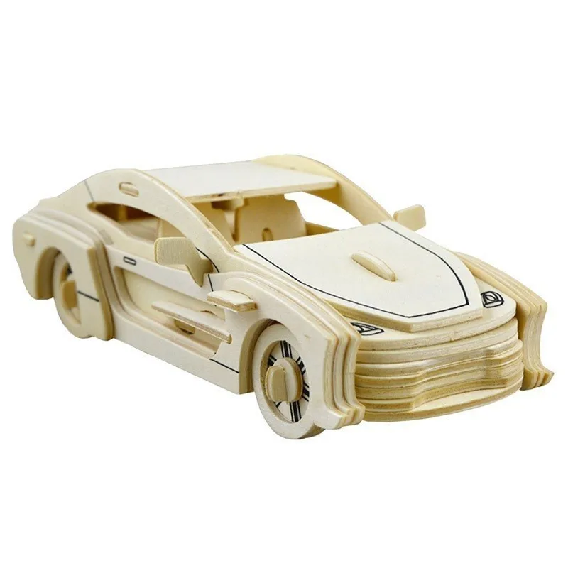 Моделирование 3d Трехмерная головоломка модель автомобиля Дети Раннее Образование Головоломка ручной сборки игрушки