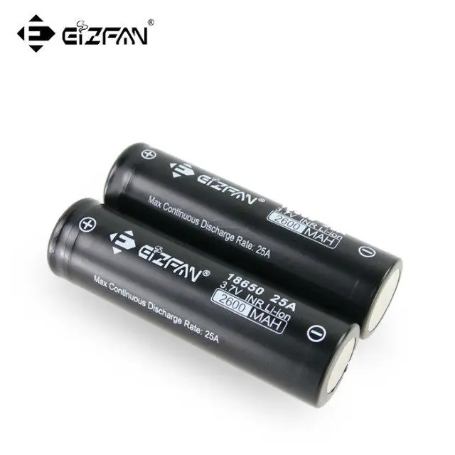 Бесплатная доставка EIZFAN EFAN IMR 18650 аккумулятор 2600 мАч 25A литий для Voopoo Drag SMOK Alien Vaporesso