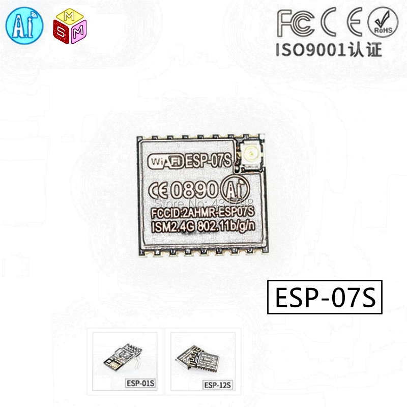 

Ai-Thinker AIoT module ESP8266 serial to WiFi wireless transparent transmission ESP-07S/01S/12S Smart home connector