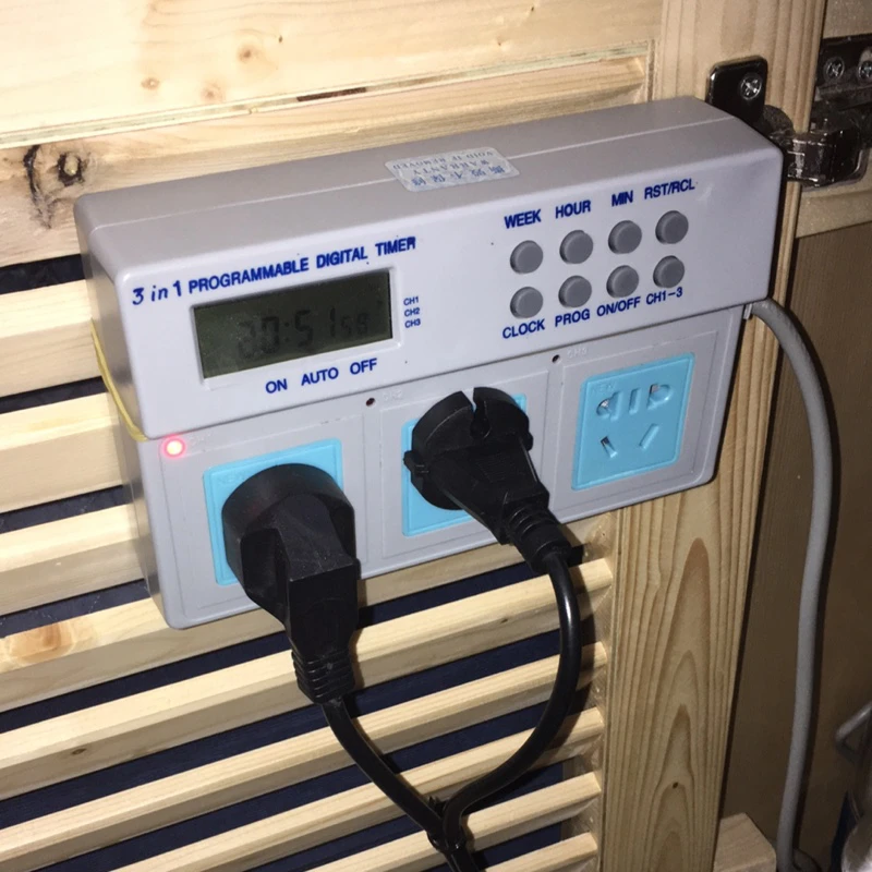 

aquarium 220v input 3680w 3 in 1 programmable digital timer fish tank equipment power supply manager