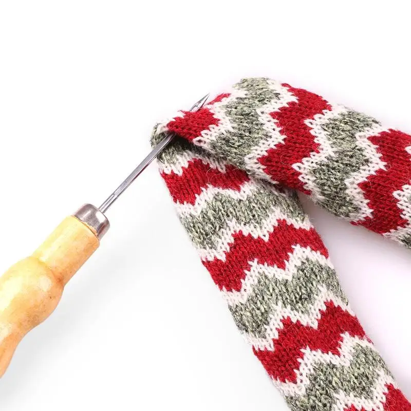 

1Pcs 2pcs 5pcs Leather Sewing Shoes Repair Tool Wood Awl Hand Stitching Taper Leathercraft Needle Tool Kit Leather Craft Sewing