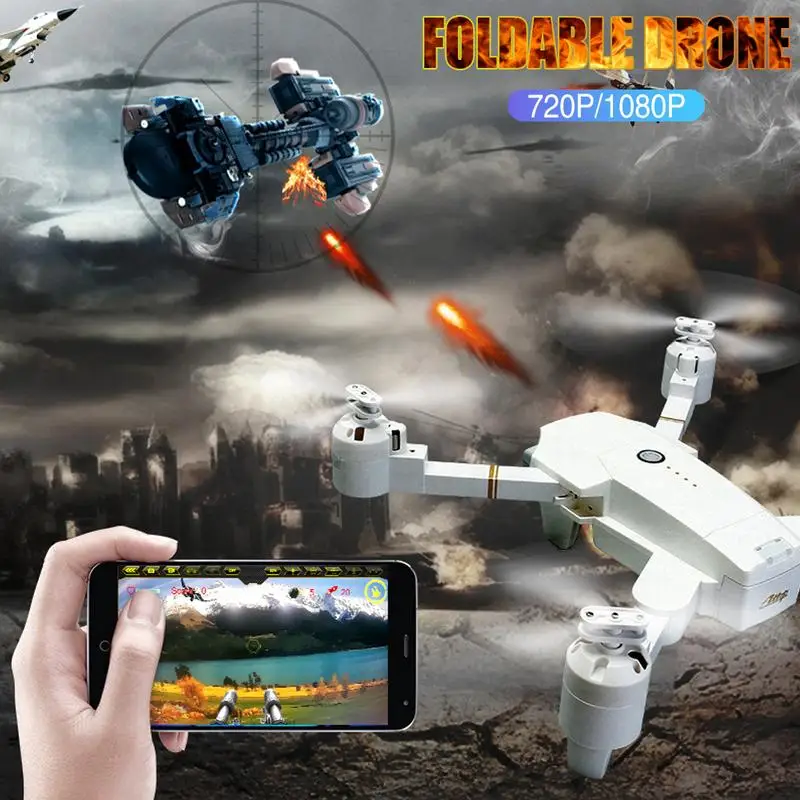 

WIFI FPV 5MP Wide Angle Camera High Hold Mode Foldable RC Drone Gravity 3D Mode+Altitude Hold+One Key Return