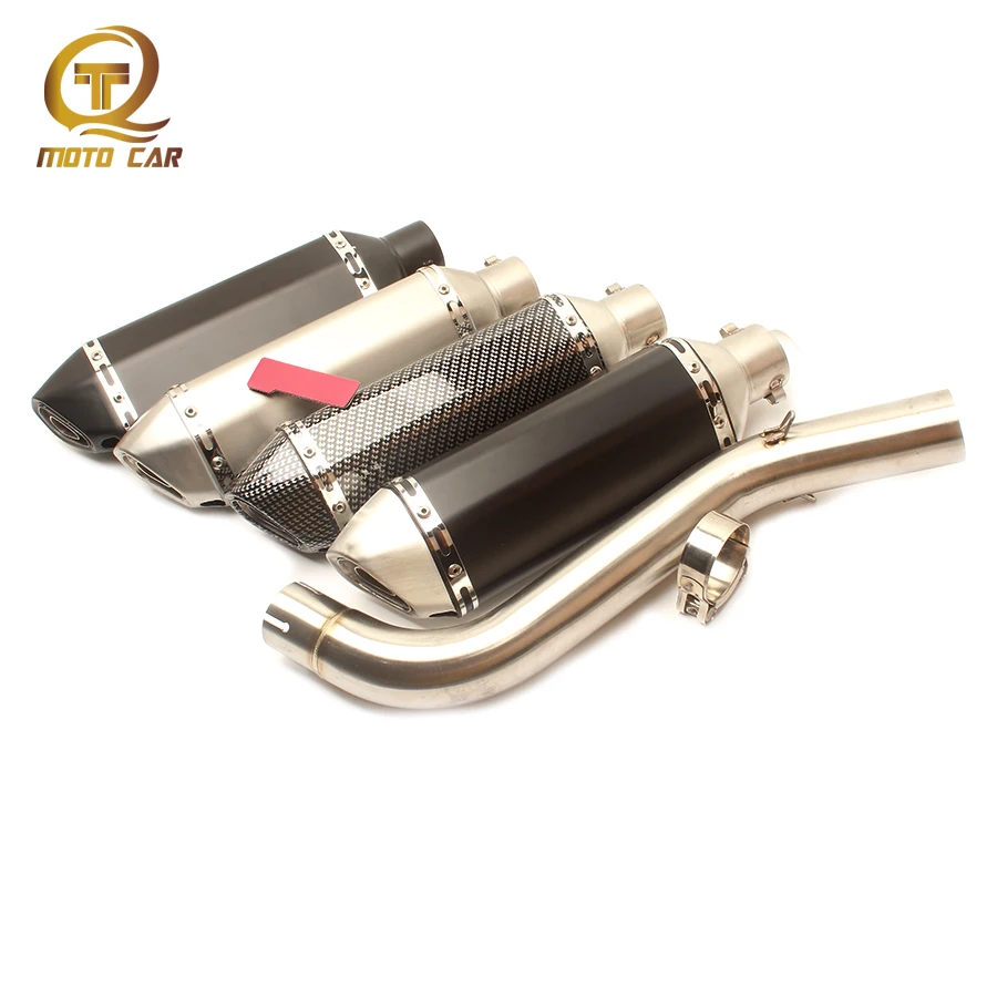 

Motorcycle Middle Tube Scooter Adapter Pipe Muffler Silencer DB Killer Escape Moto Akrapovic for Benali 600 Full Exhaust System