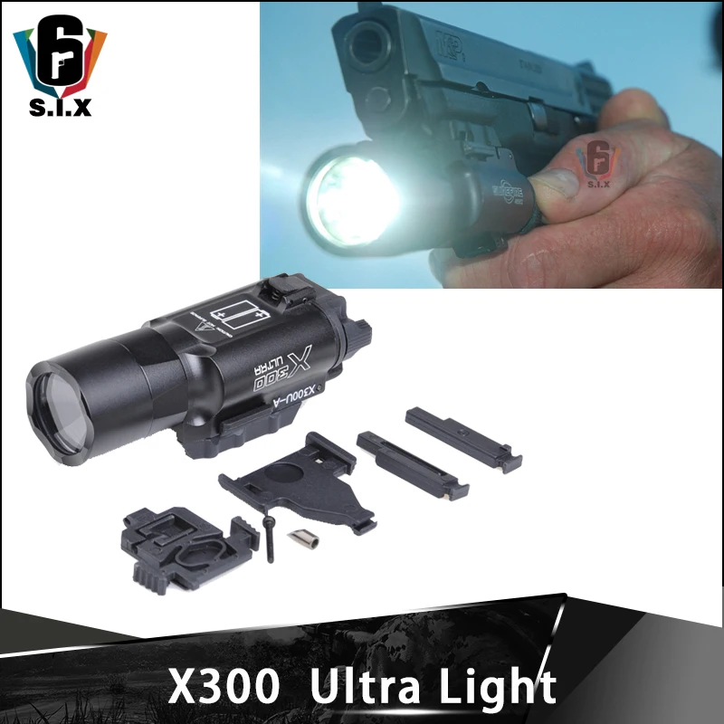 US $54.74 Tactical Softair surefir x300 Ultra Flashlight Hunting X300U Tactical Pistol Light 370Lumen