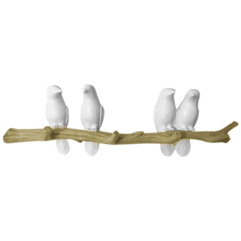 

LUDA Bird Decor Hook Simple Coat Wall Coat Rack Living Room Bedroom Wall Hanging Hook Key Frame Home Decoration