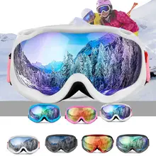 Профессиональные лыжные очки двухслойные линзы противотуманные UV400 лыжные очки для катания на лыжах сноуборде Мужские Женские снежные очки