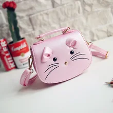 Новые детские милые сумки маленькая сумка через плечо из искусственной кожи для маленьких детей мультяшная дорожная сумка через плечо мини-сумка