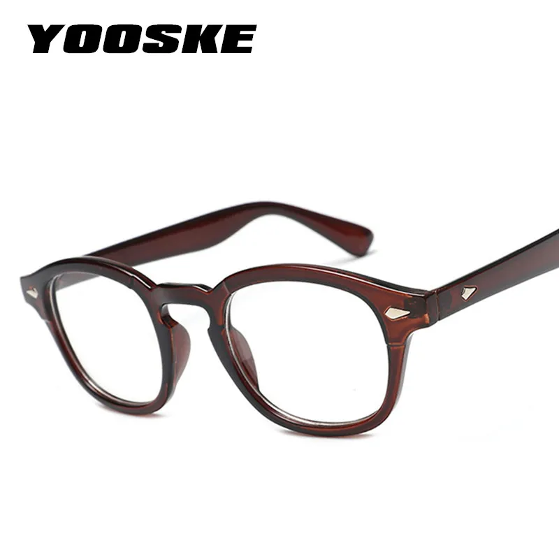 YOOSKE, винтажная оправа для очков, мужские дизайнерские очки, женские классические очки с прозрачными линзами, оптические оправы для очков
