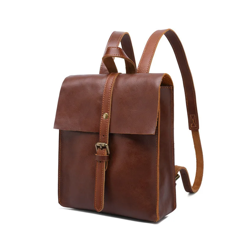 

Genuine Leather Women Backpack For School Teenagers Girls Vintage Mini Backpacks For Women Feminine Backpack Travel Bag Women