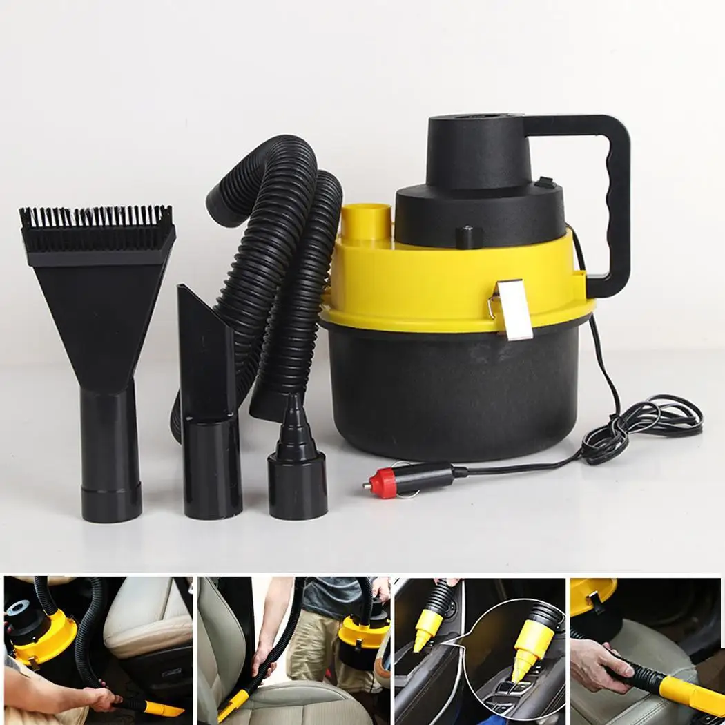 

Auto Car Cylinder Portable Dry Wet Vacuum Cleaner Decorative Power DC 12V, 90W 12 (mbar)