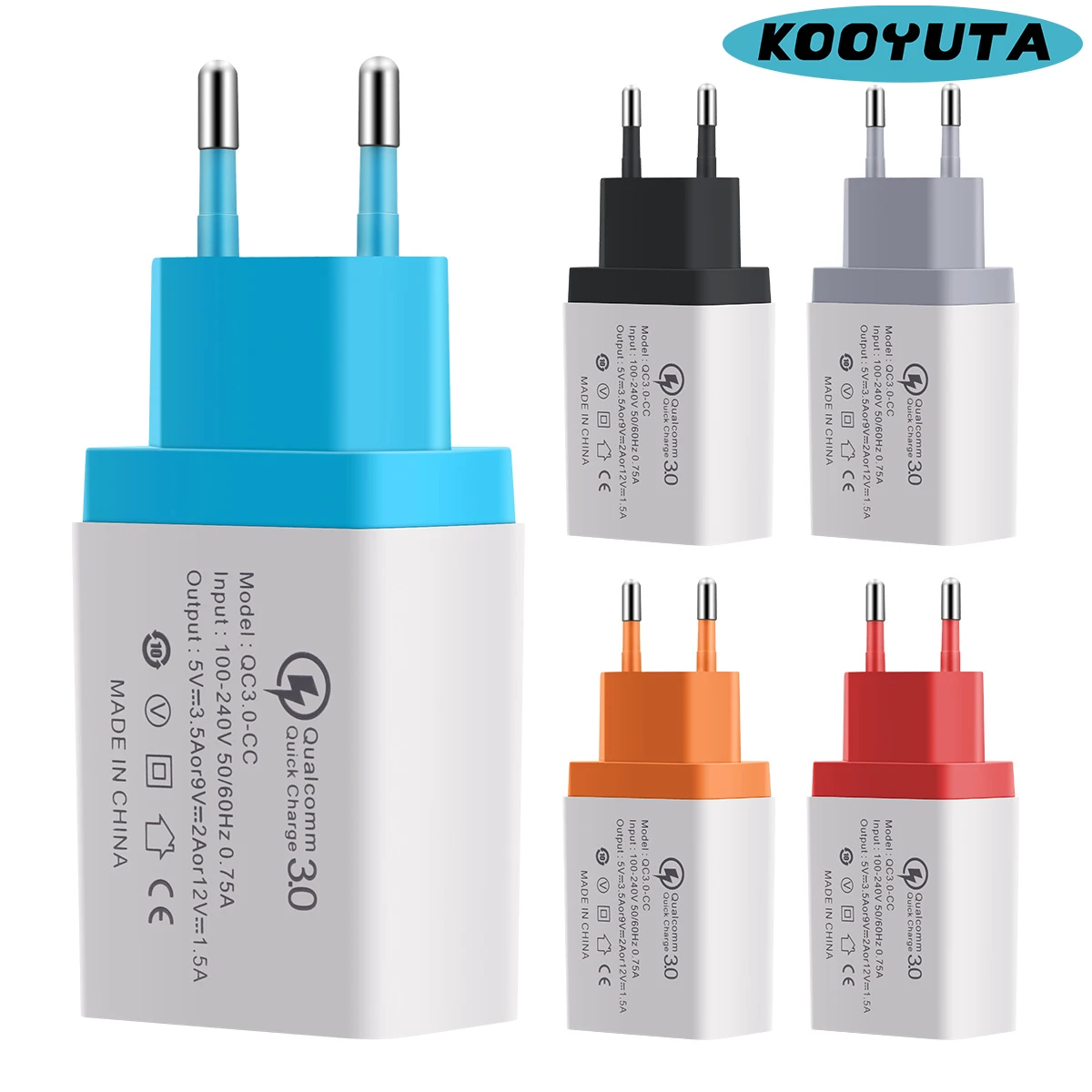 جديد QC 3.0 السفر الهاتف المحمول شاحن التوصيل السريع شحن 3.0 منفذ USB أحادي 5 V/3.5A 15 W متوافق ل iphone سامسونج Xiaomi