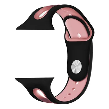 

Silicone Watchband 38/40MM 42/44MM Wristband For iWatch Apple Watch Series 1 2 3 4 New Fashion Dual Color Sport Watch Strap