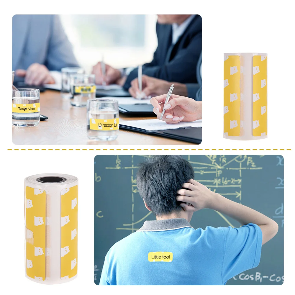 

2.17*1.18in Thermal Labels Roll Strong Adhesive Sticker Clear Printing for PeriPage A6 Pocket BT Thermal Printer 1 Roll