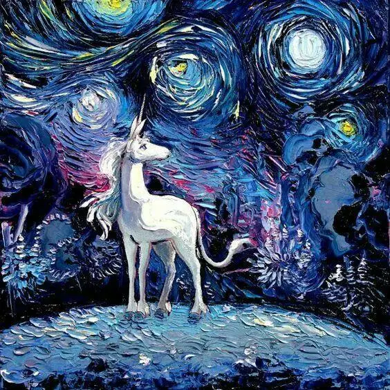 

Full Drill Square Unicorn Diamond Painting Kit - DIY Unicorn-1 Cross Stitch Rhinestone Mosaic