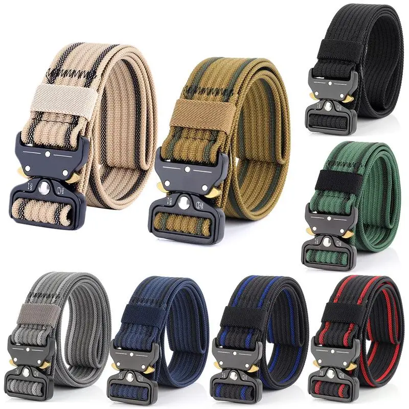 1inch Skinny Mens Tactical Belt Outdoor Training Web Ouick Release Waistbands
