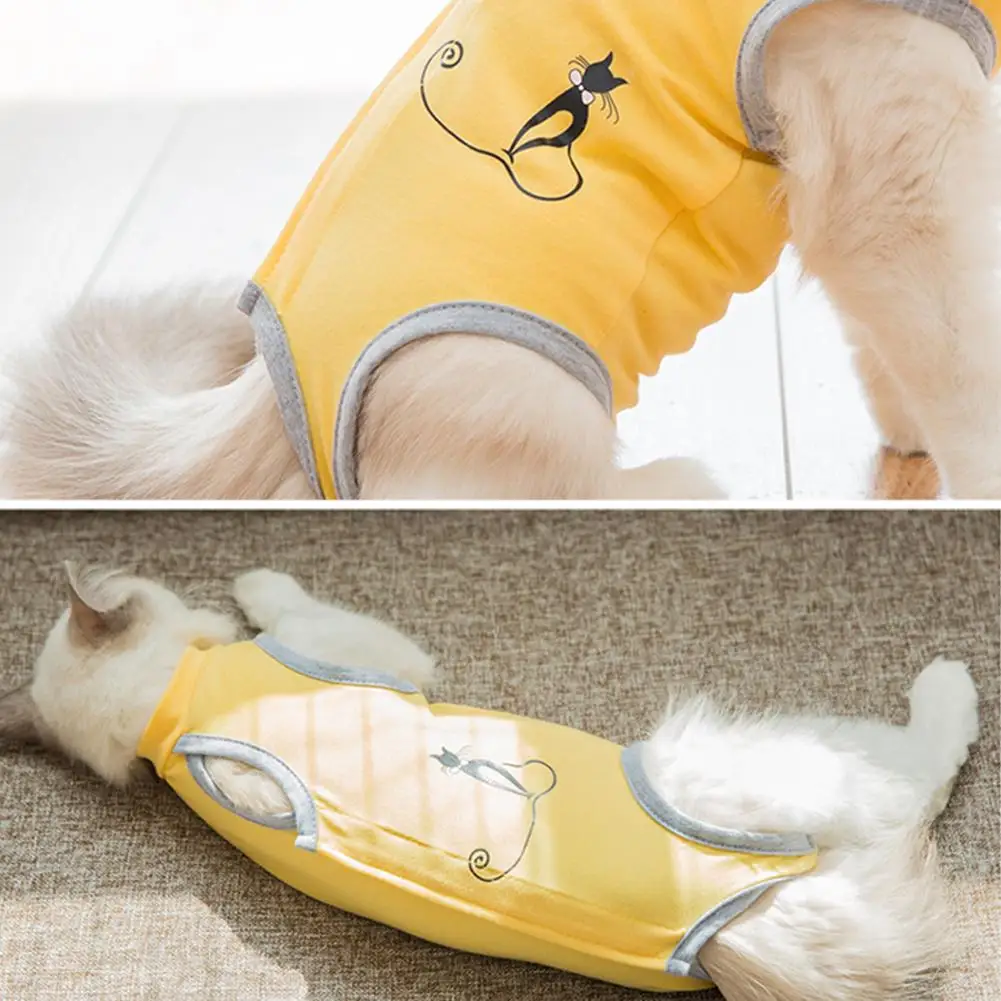 Cat Post-operative Clothing Resistant To Biting Sterilization Surgical Gown Weaning Thin Four-legged Prevent Lick After Surgery