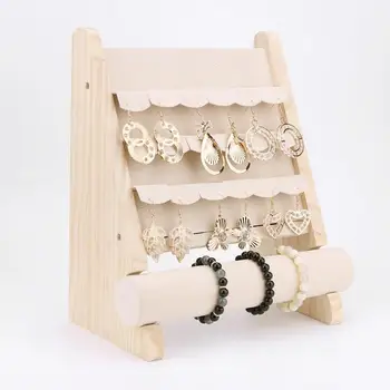 

Wooden Jewelry Organizer Earrings Holder Bracelet Storage Display Bracelet jewelry display Ornaments Storage Racks organizador