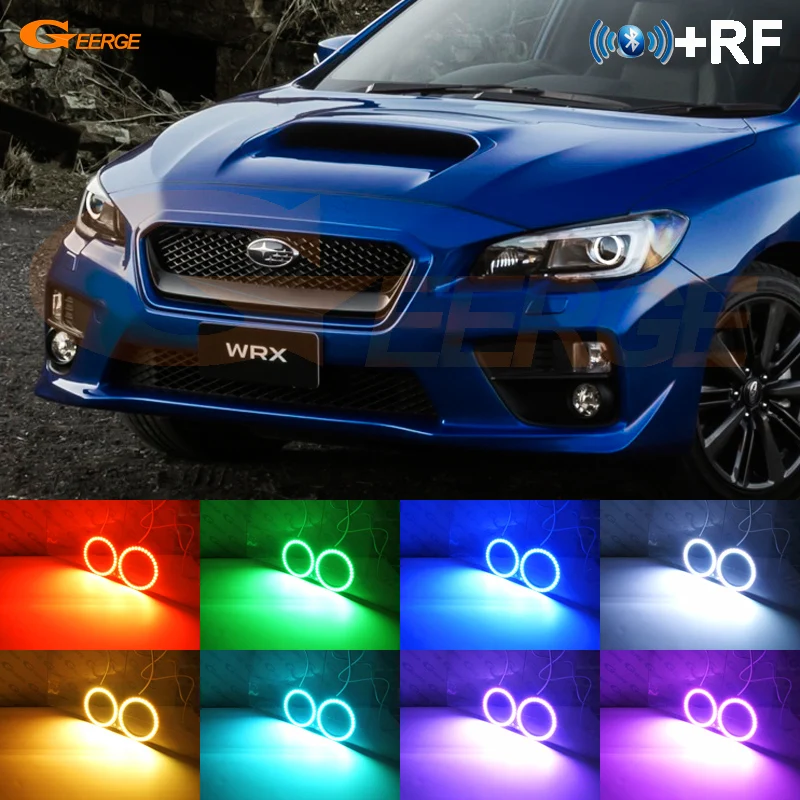 Для Subaru Impreza WRX sti отличный РЧ Bluetooth контроллер многоцветный ультра яркий RGB светодиодный комплект ангельских глаз