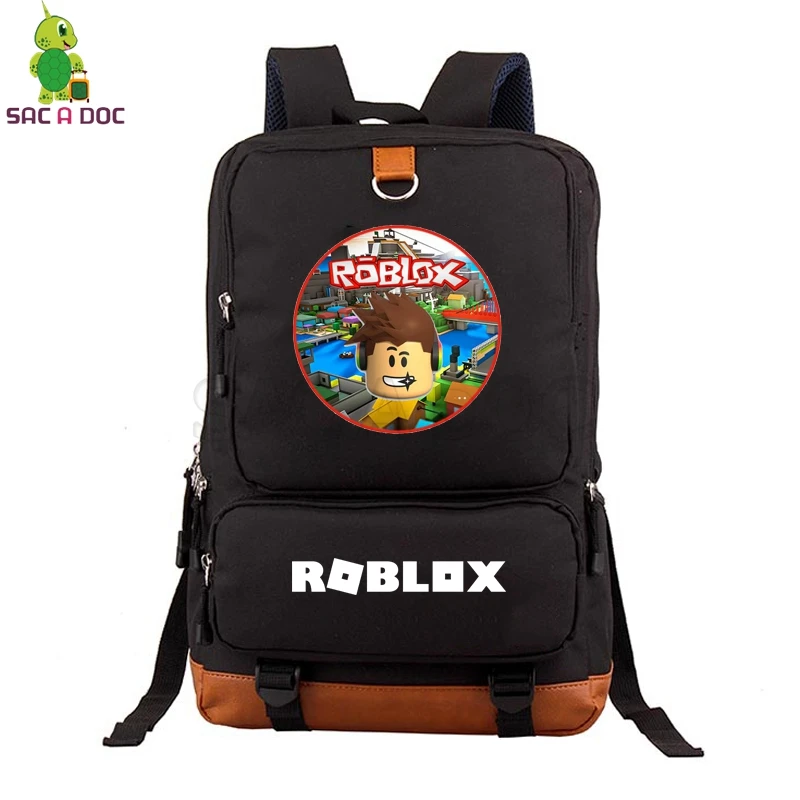 

Hot Roblox Game Backpack Canvas School Shoulder Bag for Teenage Boys Girls Daily Backpack Large Capacity Laptop Travel Bags