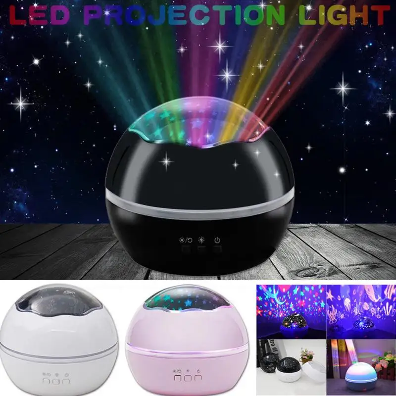 

Stars Starry Sky LED Night Light Projector Moon Lamp Battery USB Kids Gifts Children Bedroom Lamp Projection Lamp