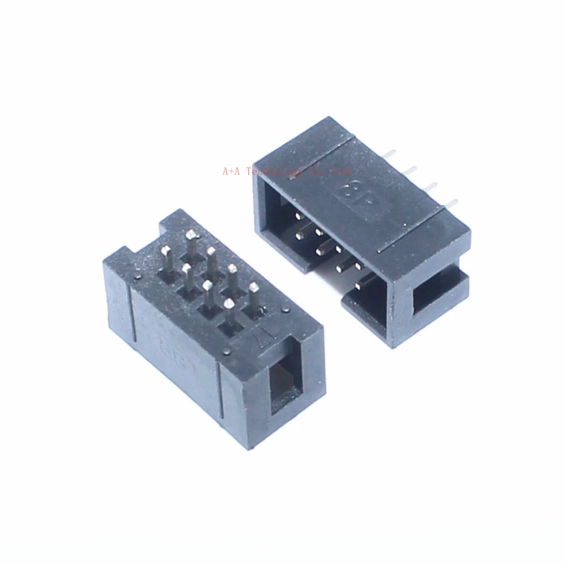 5 шт. dc3 8p 2 54 мм Шаг JTAG ISP гнездо прямой idc коробки заголовки PCB разъем двухрядный 2x4PIN