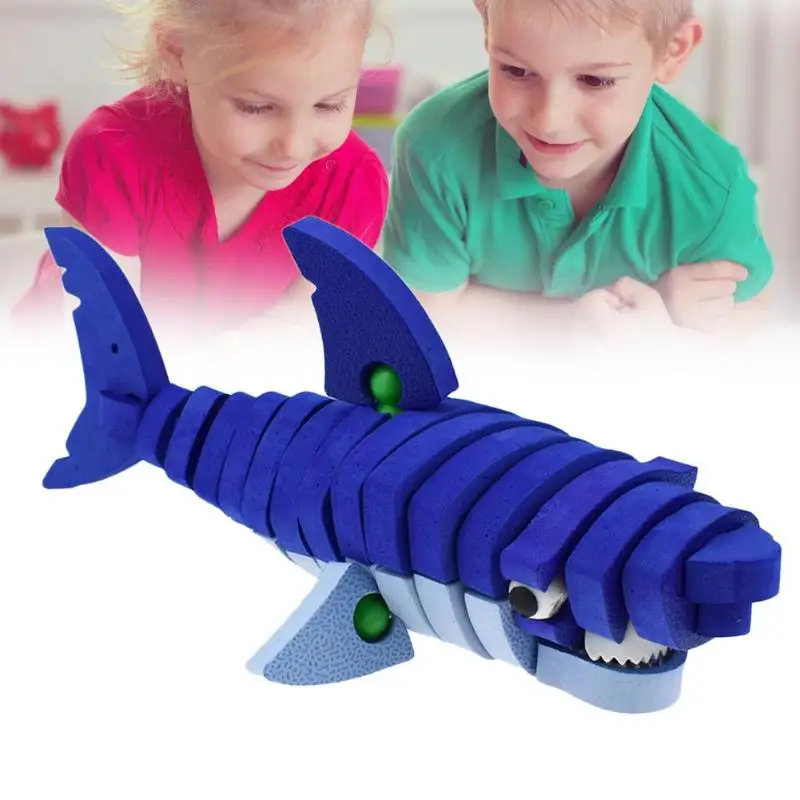 DIY 3D модель акулы головоломки новинка дети Ева сборки игрушечные лошадки ремесла дома развивающие игрушечные лошадки ремесла животн