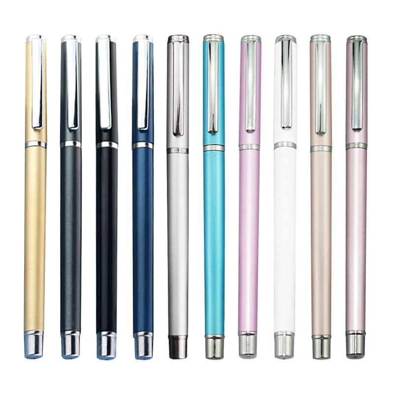 

1pc 0.5mm Business High Quality Ball Pens Luxury Metal Ballpoint Pens For Kids Girls Gift School Supplies Office Stationery