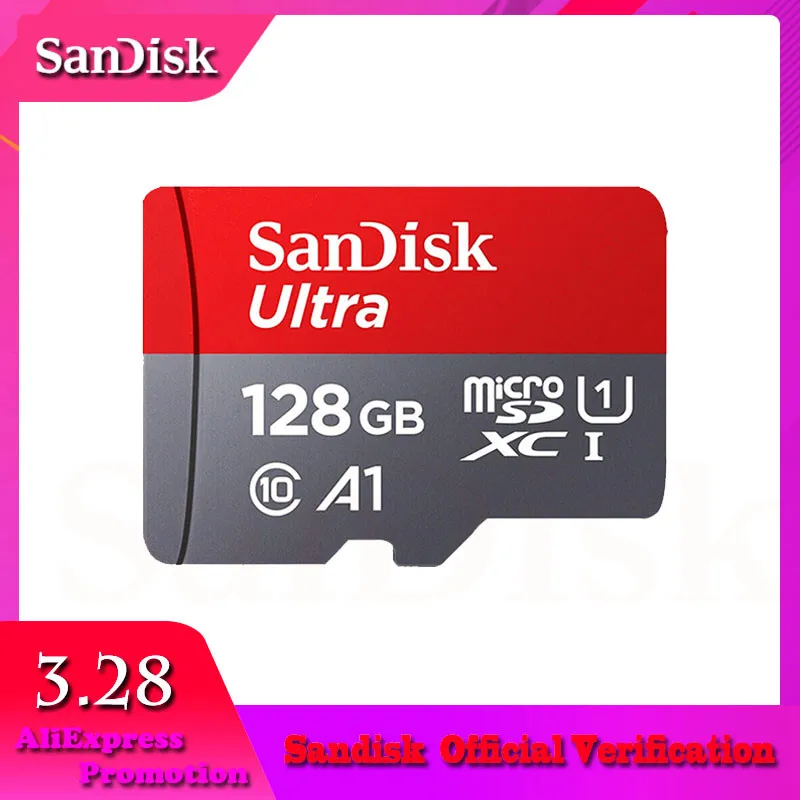 Лучший SanDisk MicroSD карты памяти 16 Гб, 32 ГБ, 64 ГБ и 128 Гб MicroSD Max 80 мс Uitra C10 TF карты C4 8G картао де memoria