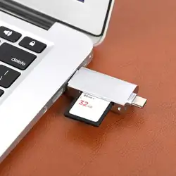 Smart SD устройство чтения карт памяти USB 2,0 + Тип C OTG TF карты адаптер для Android телефон планшеты PC ноутбук соучастником