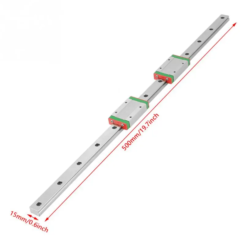 LML15H линейные рельсы CNC части направляющая скольжения 500 мм длина с 2 шт Расширение раздвижные блоки линейная направляющая набор