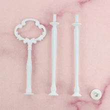 Cupcake Свадебные металлические фрукты Малый 3 уровня Многоуровневое оборудование подставка для тортов и фитинги