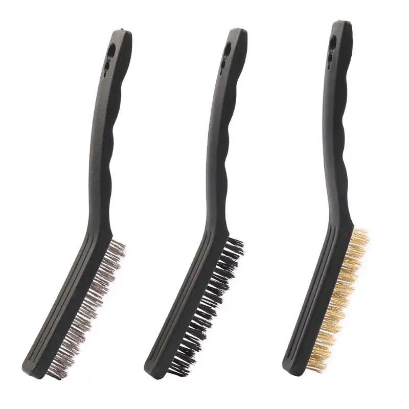 

Stainless Steel Wire Brush Set Household Multi-function Cleaning Rust Removal Brush Kitchen Accessories Hangable