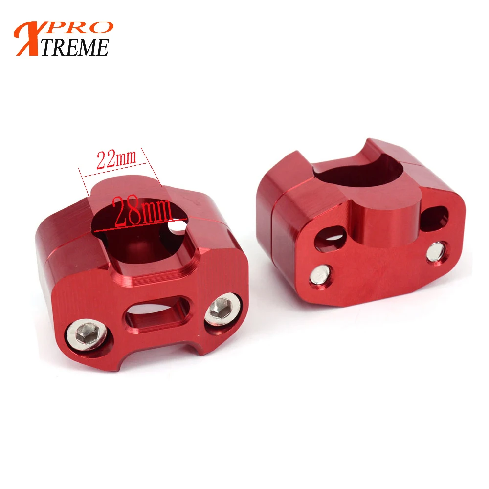 Мотоцикл 1 1/8 &quotCNC алюминиевый руль стояки 28 мм Регулируемые жировые зажимы
