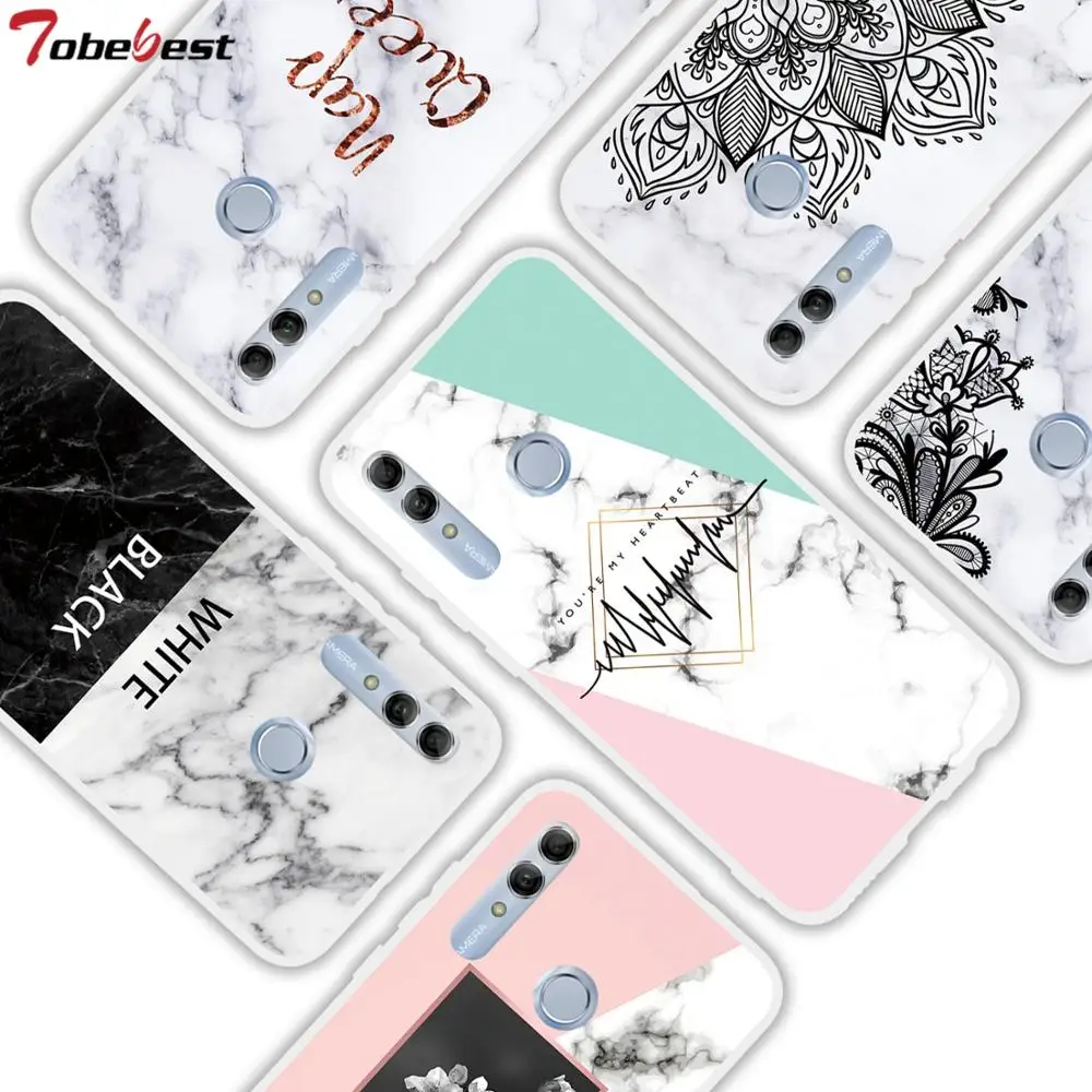 

Marble Soft Silicone Cases For Huawei Honor 10i Phone Case for Huawei Honor10i Enjoy 9S P smart Plus 2019 Luxurious Lace Cover
