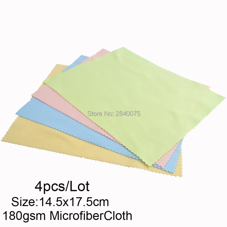 

4pcs 14.5x17.5cm Microfiber Multi Colour Lens Clothes Eyeglasses Cleaning Cloth Custom Phone Eyewear glasses cleaning cloth