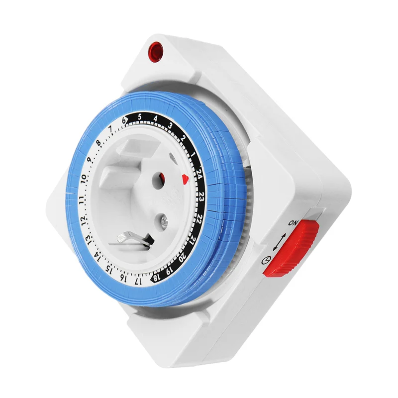 

LEORY EU Plug 230V 16A Timer Socket 24 Hour Electrical Mechanical Smart Timer Wall Outlet