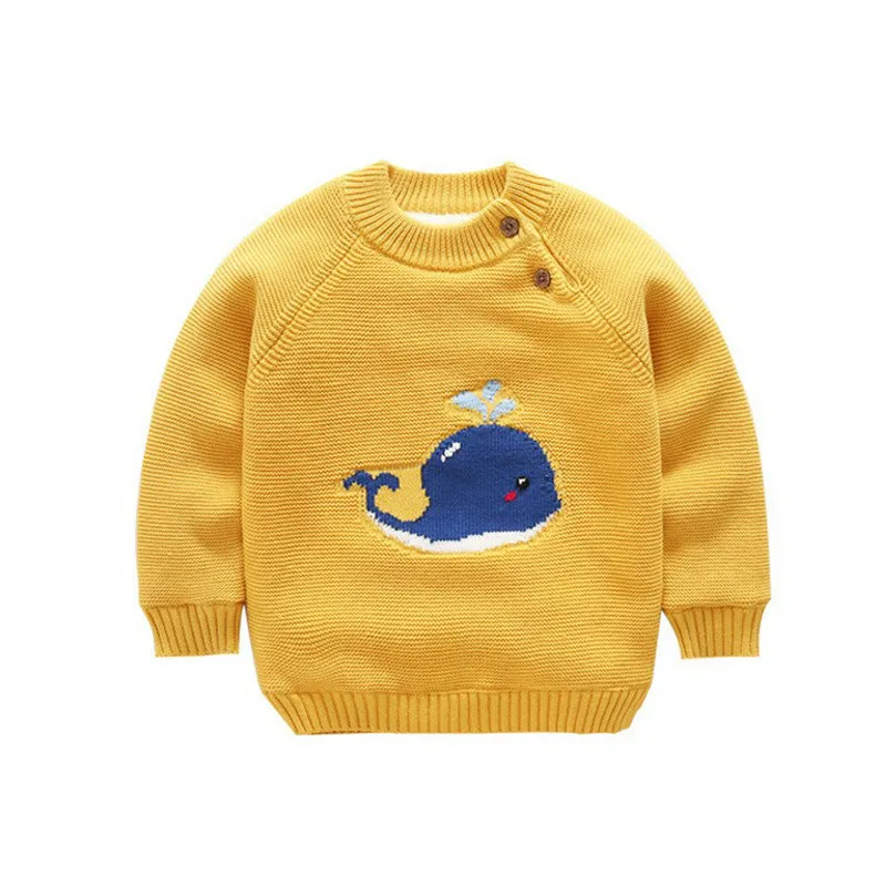 

2018 Baby Knit Sweater Clothes Infant Newborn Girl Knitted Toddler Cartoon Cardigan Pullovers Warm Fleece Lined Outerwear