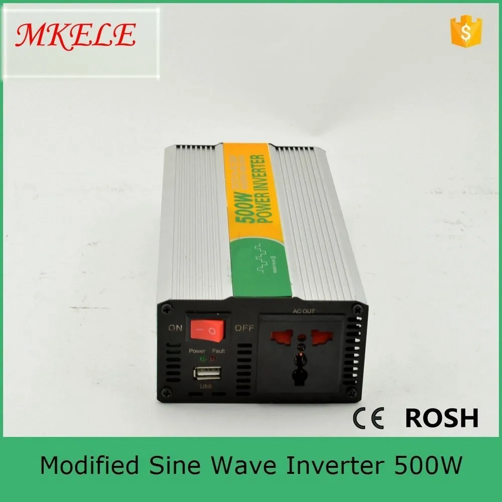 

24VDC To 110VAC MKM500-241G Fast Delivery Midified Sine Wave 500w Inverter Single Output General Purpose