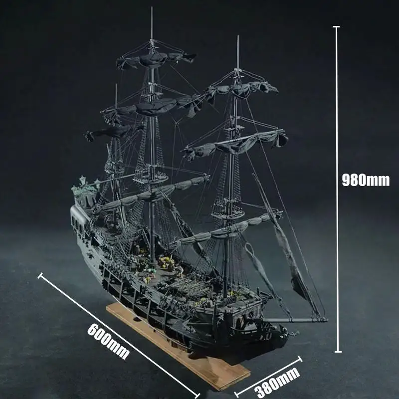 DIY ручной работы сборки черный жемчуг корабль со светодиодный светильник 1:41 масштаб Деревянный Парусный лодка Строительная модель комплект для детей