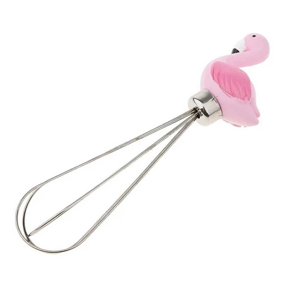 

Stainless Steel Flamingo Handle Whisk Cake Egg Beater Food Blender Baking Tool Kitchen Tools & Gadgets