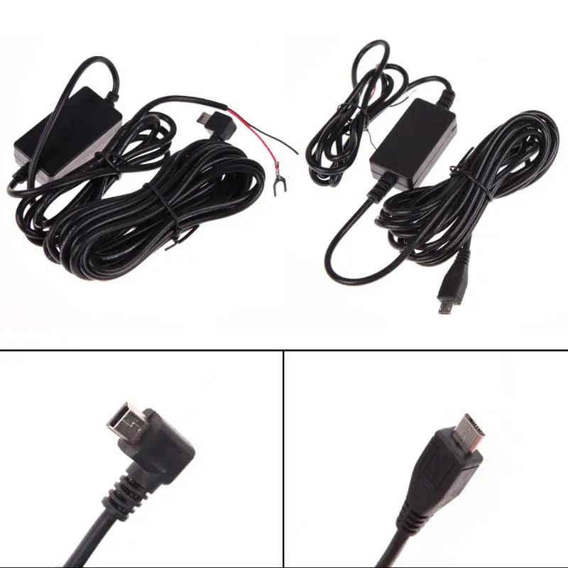 Мини адаптер USB/Micro USB 12 В 1 5 А постоянного тока прямой набор проводов Vehick Hardwire