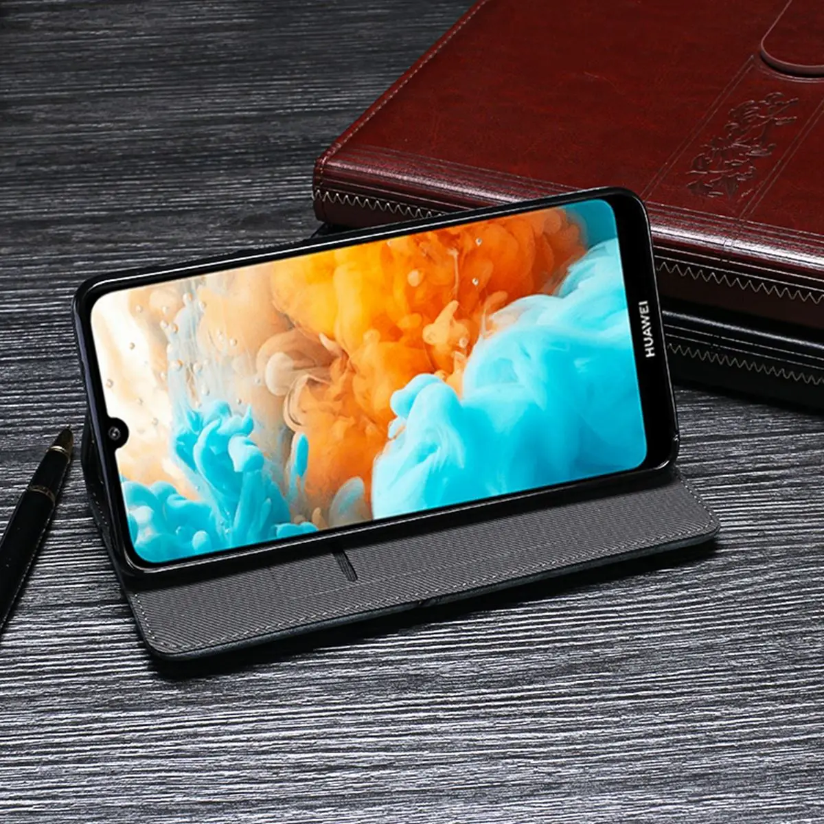 Для huawei Y5 Y6 2019 P Smart Plus Nova 4e P30 Lite Pro Чехол бумажник из искусственной кожи с магнитной