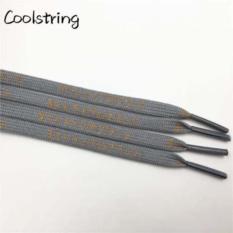 Coolstring Cool 7 мм Печатные японские шнурки для обуви с буквенным принтом хирагана