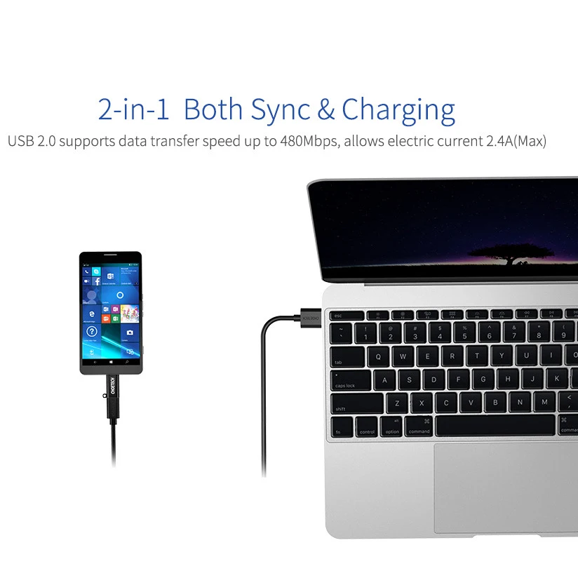Choetech Usb C адаптер к Micro кабель конвертер соединитель 56 резистор для Google Pixel samsung S8 с